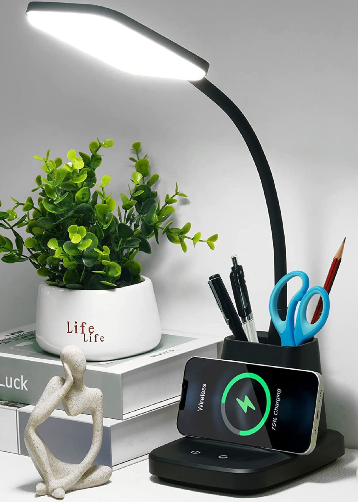 Desk Lamp with Wireless Charger